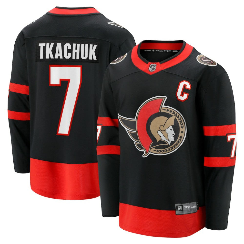 NHL Brady Tkachuk Ottawa Senators Fanatics Home Breakaway Jersey - Black