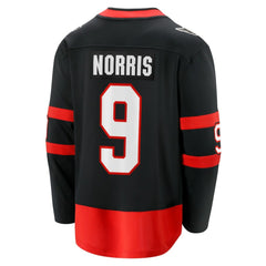 NHL Josh Norris Ottawa Senators Fanatics Home Breakaway Jersey - Black