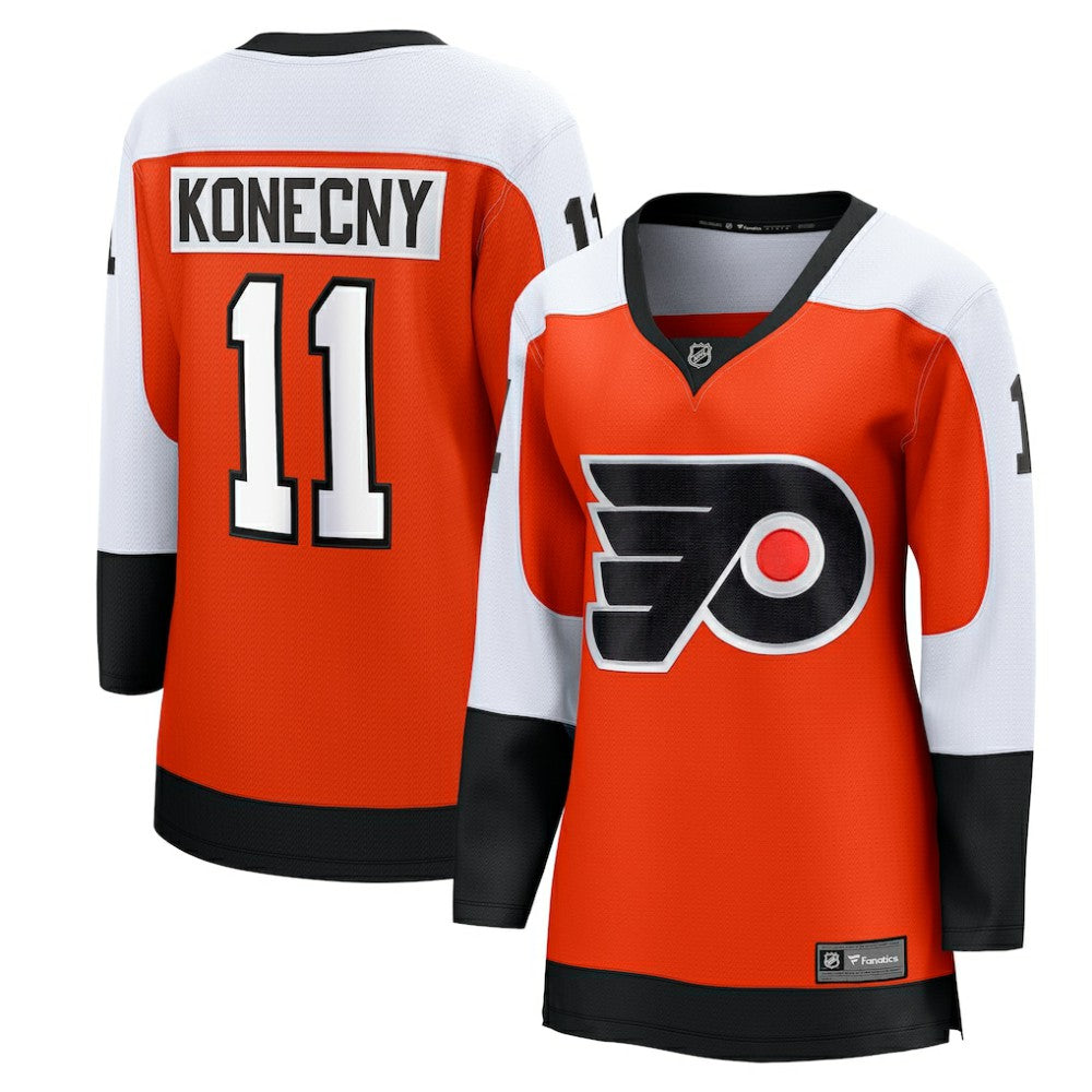NHL Travis Konecny Philadelphia Flyers Fanatics Women's Home Breakaway Player Jersey - Orange