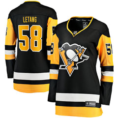 NHL Kris Letang Pittsburgh Penguins Fanatics Women's Home Breakaway Player Jersey - Black