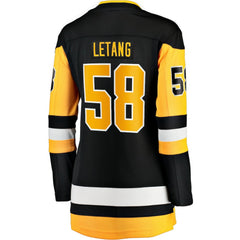 NHL Kris Letang Pittsburgh Penguins Fanatics Women's Home Breakaway Player Jersey - Black