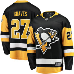 NHL Ryan Graves Pittsburgh Penguins Fanatics Home Breakaway Jersey - Black
