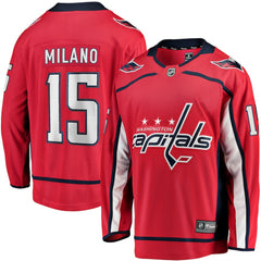 NHL Sonny Milano Washington Capitals Fanatics Home Breakaway Jersey - Red