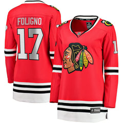 NHL Nick Foligno Chicago Blackhawks Fanatics Women's Home Breakaway Player Jersey - Red