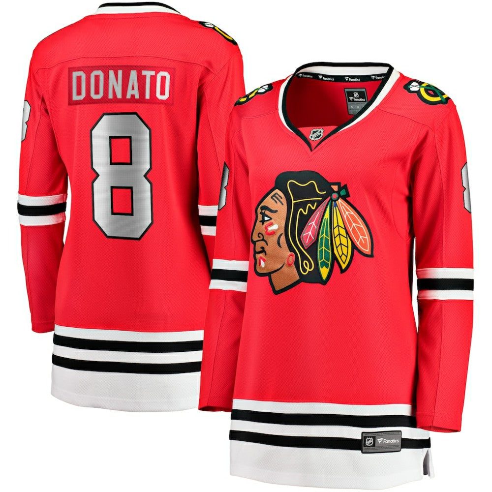 NHL Ryan Donato Chicago Blackhawks Fanatics Women's Home Breakaway Player Jersey - Red