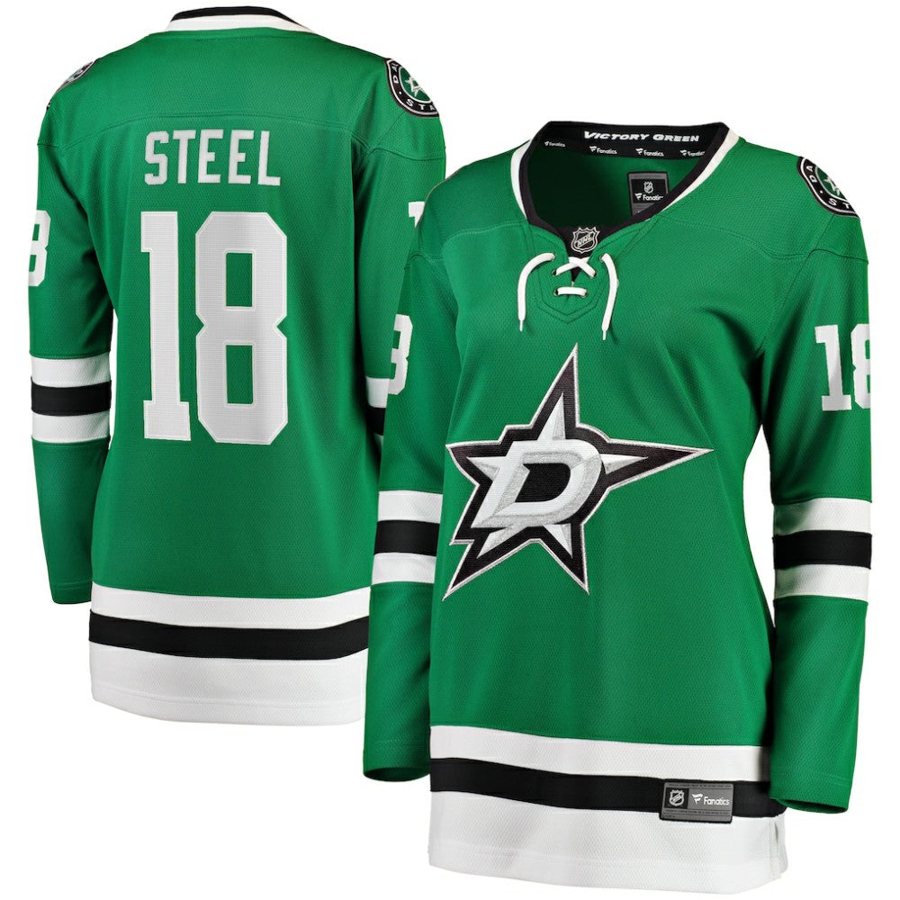 NHL Sam Steel Dallas Stars Fanatics Women's Home Breakaway Player Jersey - Kelly Green