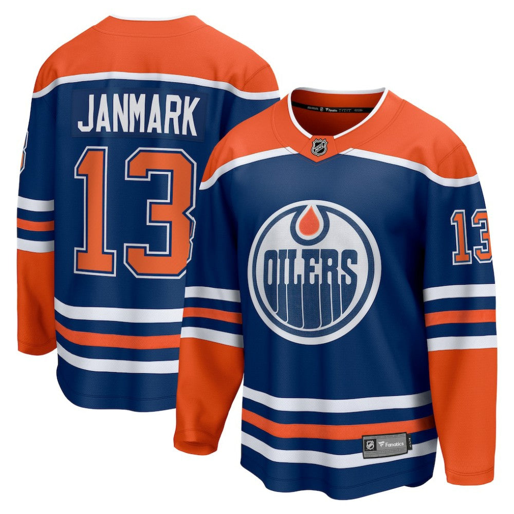 NHL Mattias Janmark Edmonton Oilers Fanatics Home Breakaway Jersey - Royal