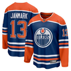 NHL Mattias Janmark Edmonton Oilers Fanatics Home Breakaway Jersey - Royal
