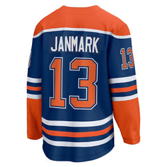NHL Mattias Janmark Edmonton Oilers Fanatics Home Breakaway Jersey - Royal