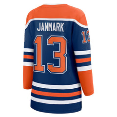NHL Mattias Janmark Edmonton Oilers Fanatics Women's Home Breakaway Player Jersey - Royal