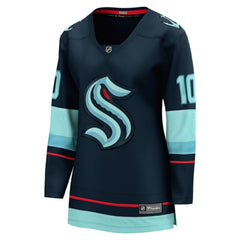 NHL Matty Beniers Seattle Kraken Fanatics Women's Home Breakaway Player Jersey - Deep Sea Blue