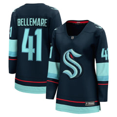 NHL Pierre-Edouard Bellemare Seattle Kraken Fanatics Women's Home Breakaway Player Jersey - Deep Sea Blue