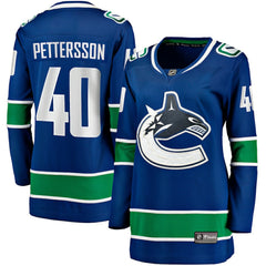 NHL Elias Pettersson Vancouver Canucks Fanatics Women's Home Breakaway Player Jersey - Blue