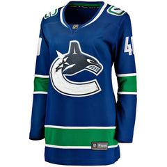 NHL Elias Pettersson Vancouver Canucks Fanatics Women's Home Breakaway Player Jersey - Blue