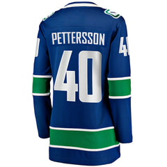 NHL Elias Pettersson Vancouver Canucks Fanatics Women's Home Breakaway Player Jersey - Blue