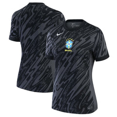 Brazil National Team Women's 2024 Goalkeeper Replica Stadium Jersey Anthracite