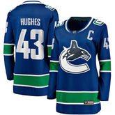 NHL Quinn Hughes Vancouver Canucks Fanatics Women's Home Breakaway Player Jersey - Blue