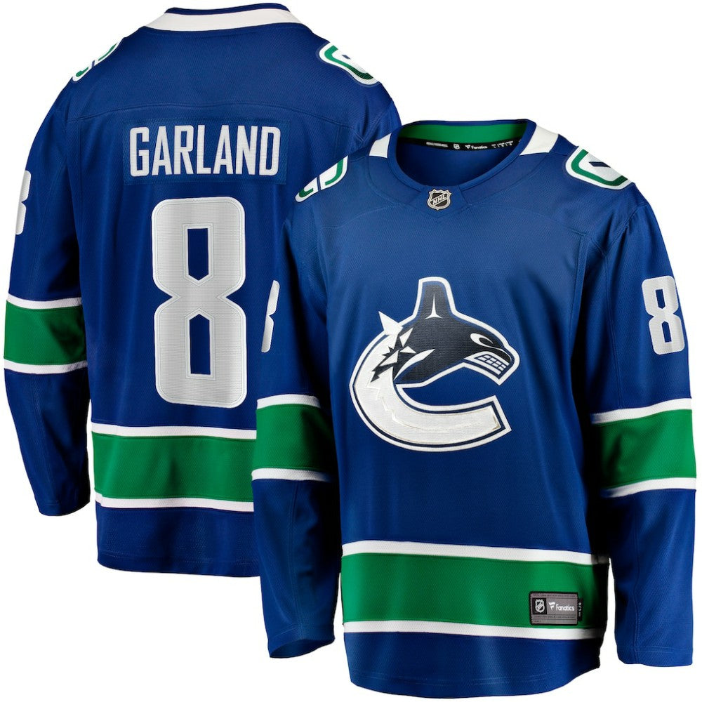 NHL Conor Garland Vancouver Canucks Fanatics Home Breakaway Jersey - Blue