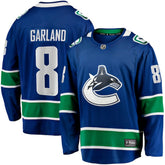 NHL Conor Garland Vancouver Canucks Fanatics Home Breakaway Jersey - Blue