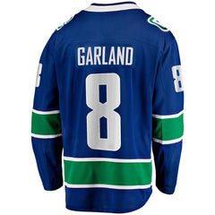 NHL Conor Garland Vancouver Canucks Fanatics Home Breakaway Jersey - Blue