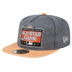 San Francisco Giants New Era 2007 MLB All-Star Game Pigment Dye Golfer Snapback Hat - Black/Orange Hats