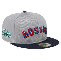 Boston Red Sox New Era Pivot Mesh 59FIFTY Fitted Hat - Gray Hats