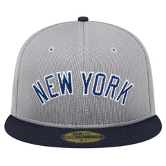 New York Yankees New Era Pivot Mesh 59FIFTY Fitted Hat - Gray Hats