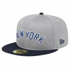 New York Yankees New Era Pivot Mesh 59FIFTY Fitted Hat - Gray Hats
