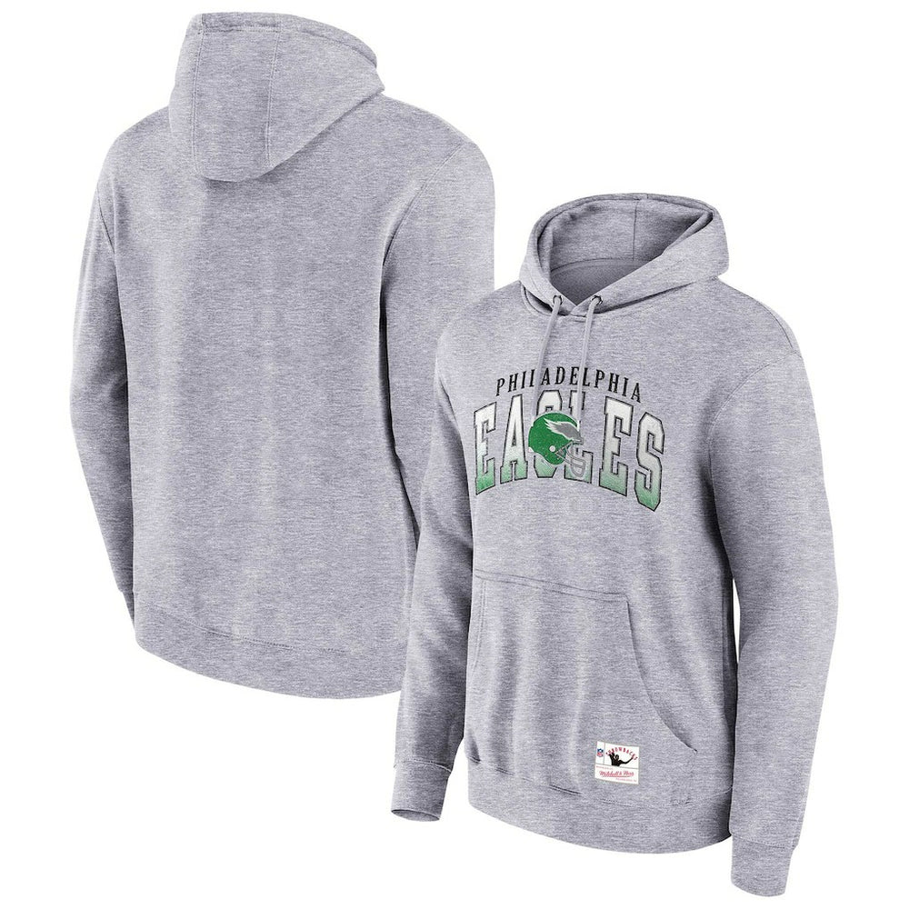Philadelphia Eagles Pocket Passer Pullover Hoodie Heather Gray