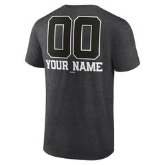 Milwaukee Brewers Personalized Monochrome Name & Number T-Shirt - Charcoal T-shirts