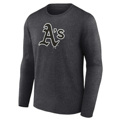 Athletics Personalized Monochrome Name & Number Long Sleeve T-Shirt - Charcoal T-shirts