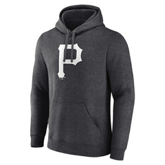 Pittsburgh Pirates Personalized Monochrome Name & Number Pullover Hoodie - Charcoal Hoodies