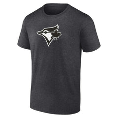 Toronto Blue Jays Personalized Monochrome Name & Number T-Shirt - Charcoal T-shirts