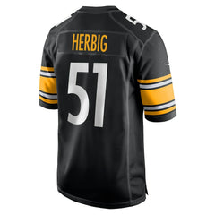 NFL Nick Herbig Pittsburgh Steelers Game Jersey - Black