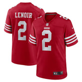 NFL Deommodore Lenoir San Francisco 49ers Game Jersey - Scarlet