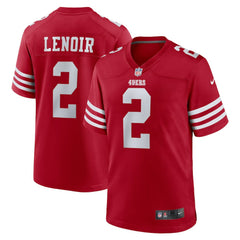NFL Deommodore Lenoir San Francisco 49ers Game Jersey - Scarlet