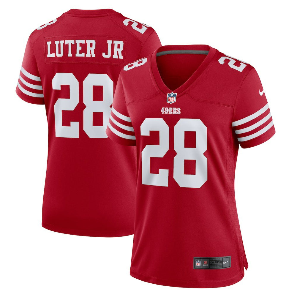 NFL Darrell Luter Jr. San Francisco 49ers Women's Game Jersey - Scarlet