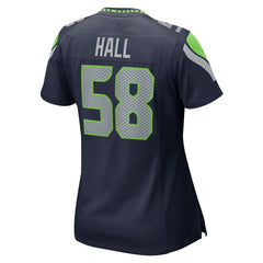 NFL Derick Hall Seattle Seahawks Women's Team Game Jersey - College College Navy