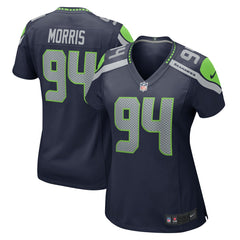 NFL Mike Morris Seattle Seahawks Women's Team Game Jersey - College College Navy