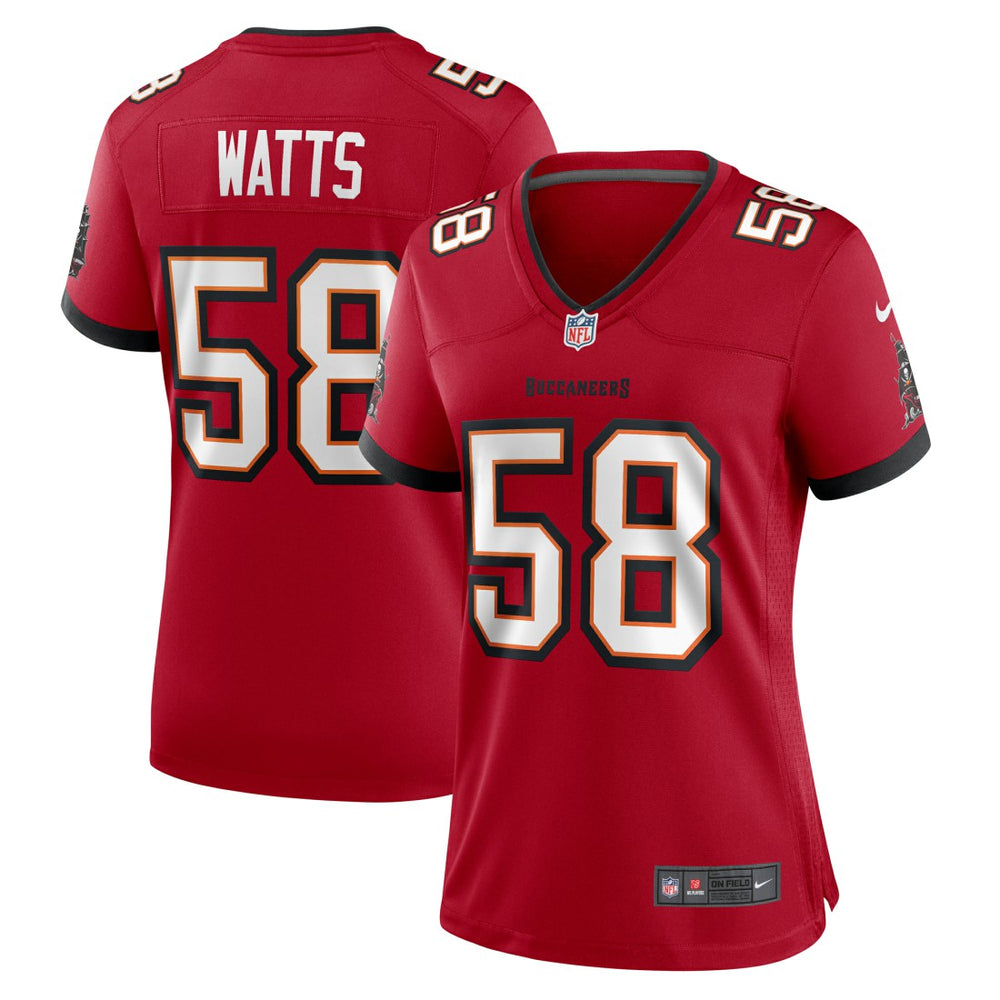 NFL Markees Watts Tampa Bay Buccaneers Women's Game Jersey - Red