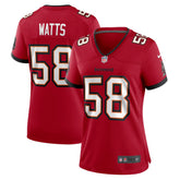 NFL Markees Watts Tampa Bay Buccaneers Women's Game Jersey - Red
