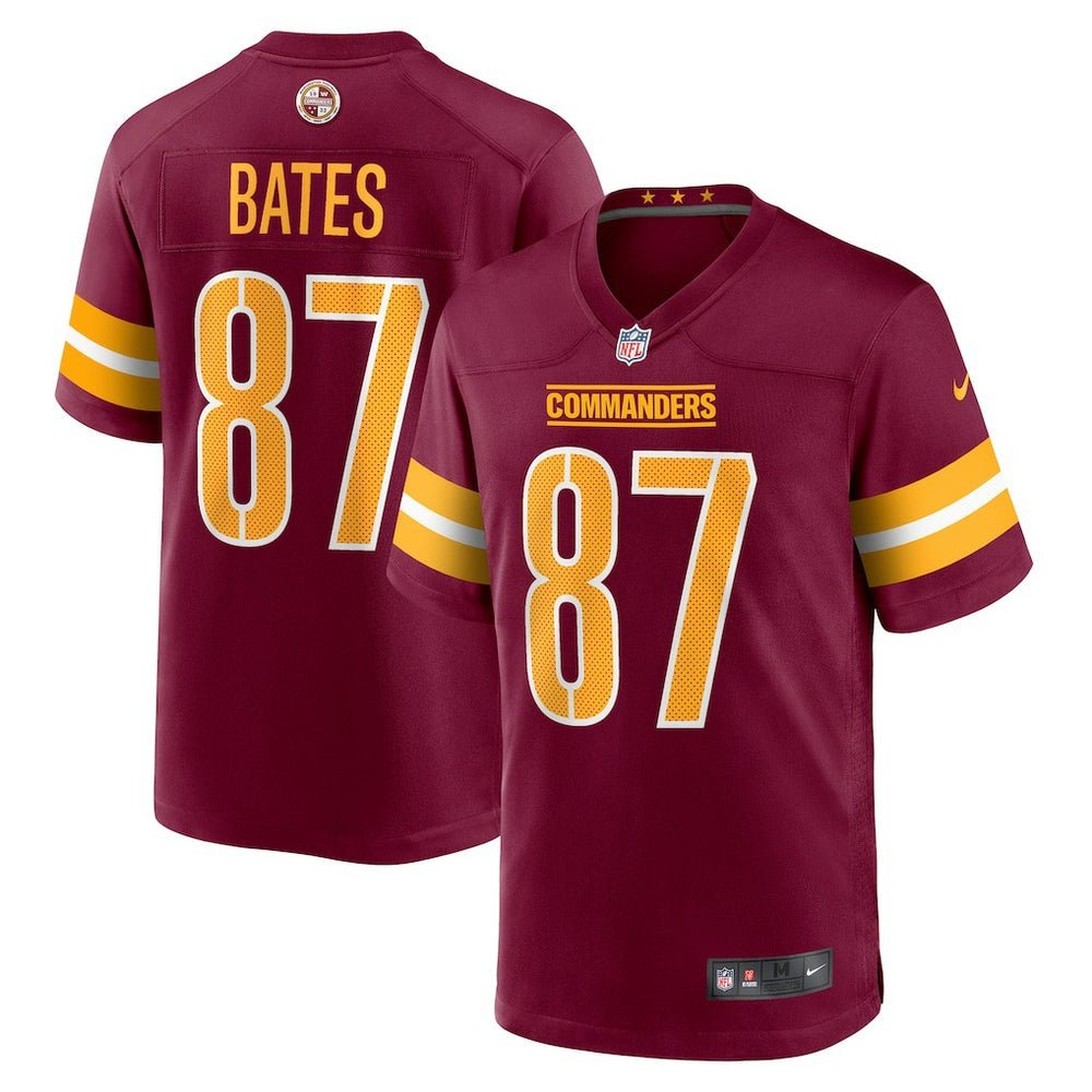 NFL John Bates Washington Commanders Game Jersey - Burgundy
