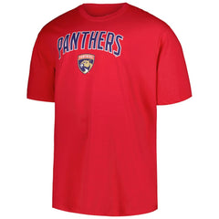 NHL Florida Panthers Profile Big & Tall Arch Over Logo T-Shirt - Red