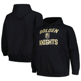 NHL Vegas Golden Knights Profile Big & Tall Arch Over Logo Pullover Hoodie - Black