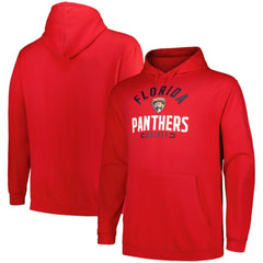 NHL Florida Panthers Profile Big & Tall Arch Over Logo Pullover Hoodie - Red