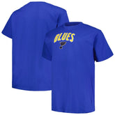 NHL St. Louis Blues Profile Big & Tall Arch Over Logo T-Shirt - Blue