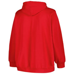 NHL Washington Capitals Profile Women's Plus Size Arch Over Logo Pullover Hoodie - Red