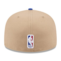 Golden State Warriors 2024 NBA Draft 59FIFTY Fitted Hat Tan/Royal