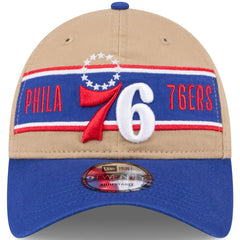 Philadelphia 76ers 2024 NBA Draft 9TWENTY Adjustable Hat Tan/Royal