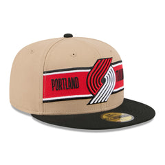 Portland Trail Blazers 2024 NBA Draft 59FIFTY Fitted Hat Tan/Black